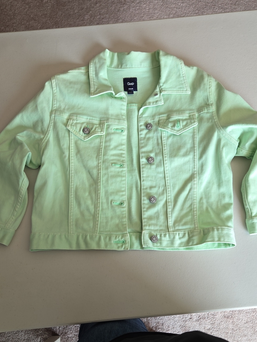 GAP Mint Green Denim Jacket